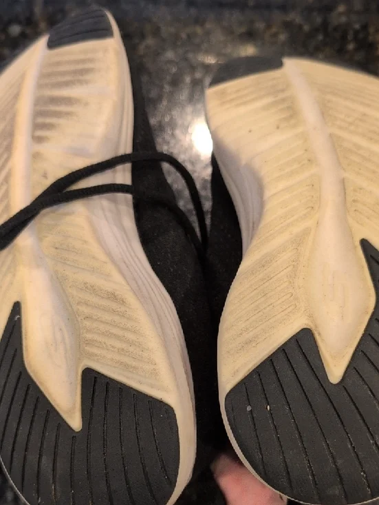 adidas White Mesh Sneakers w/ Coral Accents And Skechers Memory Foam B/W - Picture 9 of 10